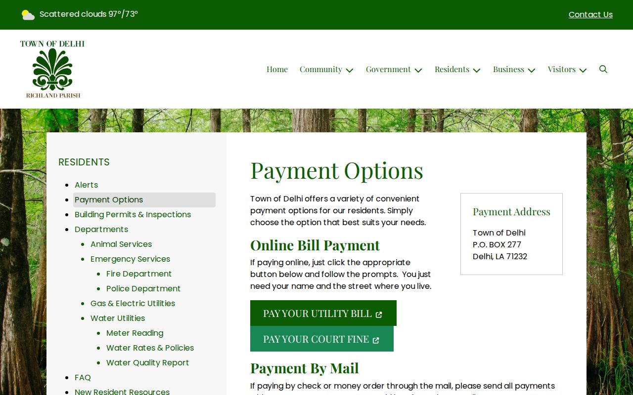 Delhi court records payment options and court-fine instructions