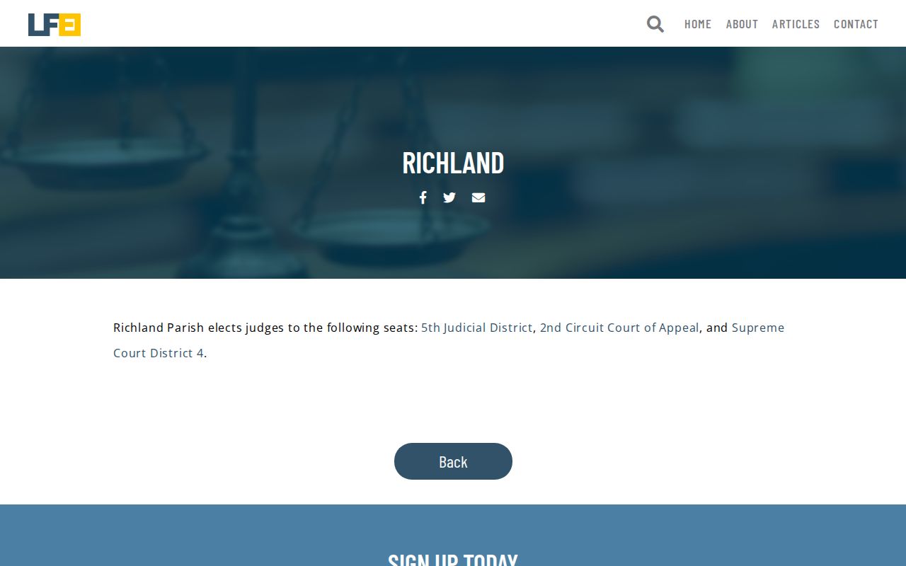 Richland Parish court docket Louisiana judiciary structure